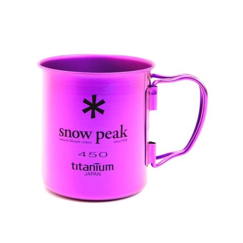 Snow Peak Titanium Single Cup 450ml Purple